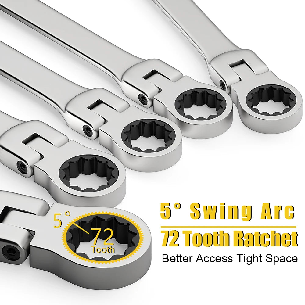 Flex Head Wrench Set