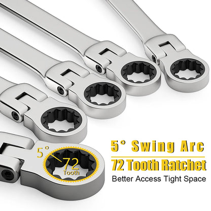 Flex Head Wrench Set